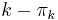 k-\pi_k