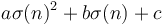 a\sigma(n)^2 + b\sigma(n) + c