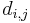 d_{i,j}