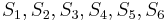 S_1, S_2, S_3, S_4, S_5, S_6