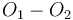 O_1 - O_2