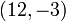  (12,-3) 
