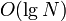 O(\lg N)