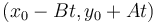 (x_0 - Bt, y_0 + At)