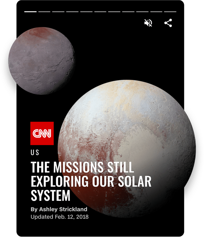 一张使用 AMP 的网站的屏幕截图。