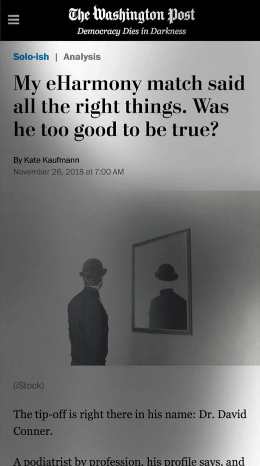 一张使用 AMP 的网站的屏幕截图。