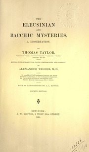 Cover of edition eleusinianbacch00tayluoft