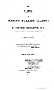Cover of edition lifemarcustulli03middgoog