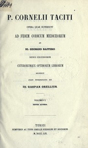 Cover of edition pcorneliitacitio01taciuoft