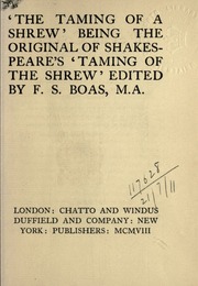 Cover of edition tamingofshrewbe00boasuoft