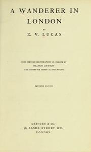 Cover of edition wandererinlondon01luca_0