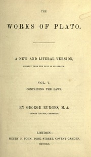 Cover of edition worksofplatonew05platiala