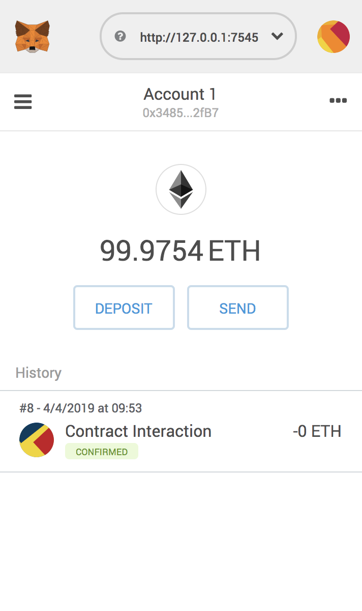 MetaMask transaction