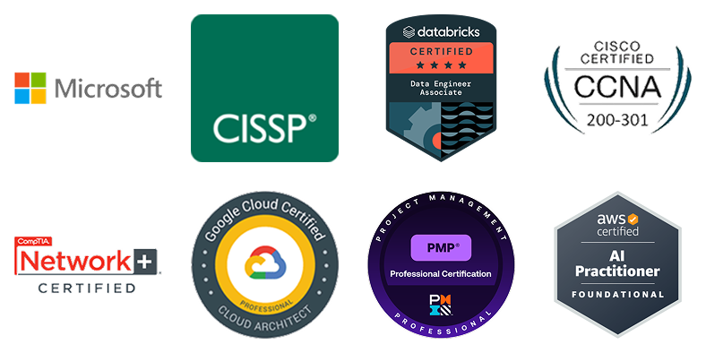 Certification vendor logos