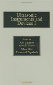Cover of: Reference for Modern Instrumentation, Techniques, and Technology: Ultrasonic Instruments and Devices I, Volume 23: Ultrasonic Instruments and Devices I (Physical Acoustics)
