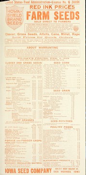 Cover of: Red ink prices [of] farm seeds sold direct to farmers: market letter