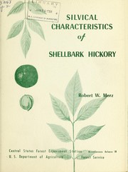Cover of: Silvical characteristics of shellbark hickory