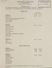 Cover of: Fall price list