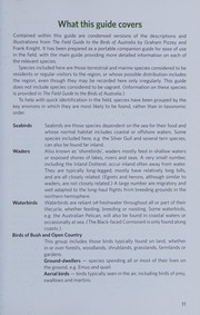 Cover of: Regional field guide to birds: Red Centre to the Top End