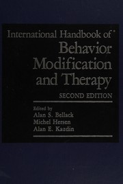 Cover of: International handbook of behavior modification and therapy