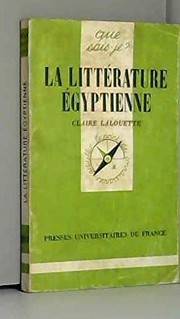 Cover of: La littérature égyptienne