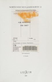 Cover of: The wetlands of Greater Manchester