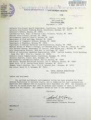 Cover of: Preliminary environmental review, Royal Arabian Subdivision in Gallatin County