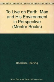 Cover of: To Live on Earth (Mentor Books)