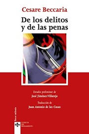 Cover of: De los delitos y de las penas