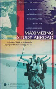 Cover of: Maximizing Study Abroad a Student's Guide to Strategies for Language and Culture Learning and Use