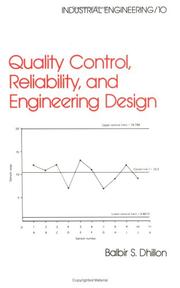 Cover of: Quality control, reliability, and engineering design