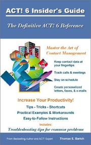 Cover of: ACT! 6 Insider's Guide