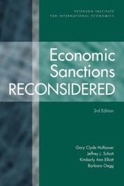 Cover of: Economic Sanctions Reconsidered: Washington Dc, November 1007