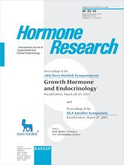 Cover of: Growth Hormone and Endocrinology: 14th Novo Nordisk Symposium and Sga Satellite Symposium, Estoril/Lisbon, March 2003 (Hormone Research)