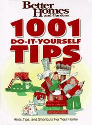 Cover of: Better Homes and Gardens: 1001 Do-It-Yourself Tips