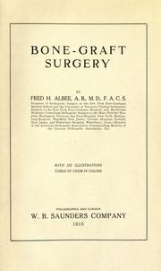 Cover of: Bone-graft surgery