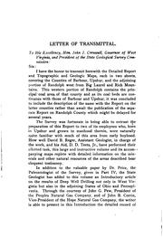 Cover of: Barbour and Upshur counties and western portion of Randolph county