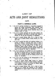 Cover of: Acts and Joint Resolutions of the General Assembly of the State of South ...