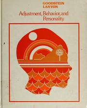 Cover of: Adjustment, behavior, and personality