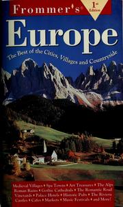Cover of: Frommer's Europe
