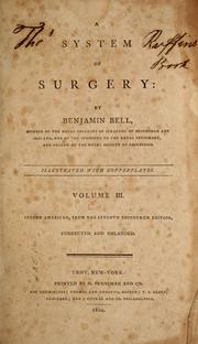 Cover of: A system of surgery