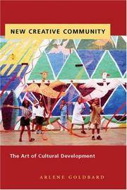 Cover of: New Creative Community: The Art of Cultural Development
