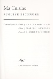 Cover of: Ma Cuisine