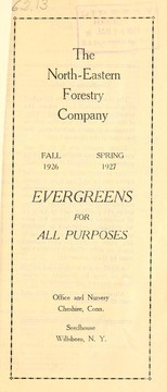 Cover of: Evergreens for all purposes: fall 1926, spring 1927