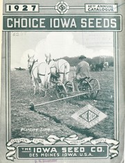 Cover of: Choice Iowa seeds 1927: 62nd annual catalogue