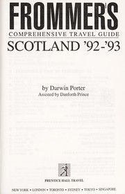 Cover of: Frommer's Scotland.