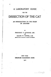 Cover of: A Laboratory Guide for the Dissection of the Cat: An Introduction to the ...