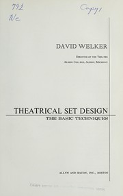 Cover of: Theatrical set design: the basic techniques