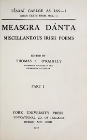 Cover of: Measgra Dánta: Miscellaneous Irish Poems, Part I