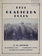 Cover of: 1934 gladiolus bulbs